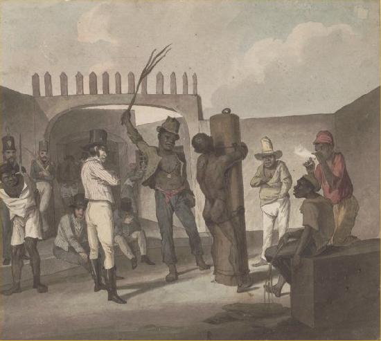 Augustus Earle Punishing negros at Cathabouco oil painting image